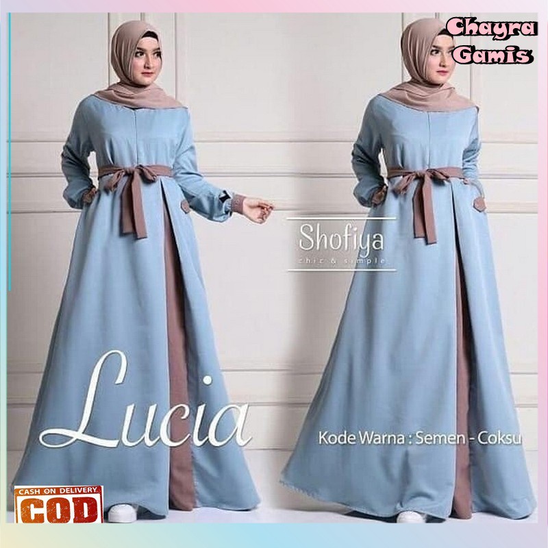 GAMIS MAXI CEMPAKA AULIA / BAJU KONDANGAN LEBARAN / GAMIS BROKAT TILE MEWAH REMAJA TERBARU 2022