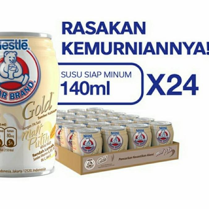 

(BISA COD) Bear Brand Gold Malt 24 x 140 ml HEMAT Kode 863