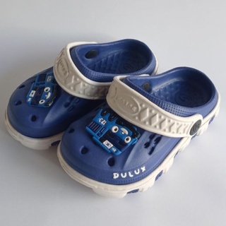 BB DULUX 202ED Sandal Baim Anak laki-laki Bergmabar karakter Lucu Sandal Anak Selop Tali belakang Motif Tayo