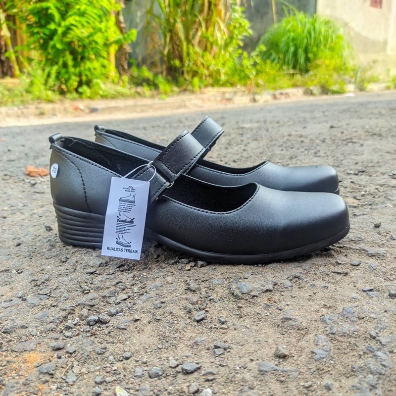 SEPATU PASKIBRA WANITA  - SEPATU PASKIB WANITA - SEPATU PANTOFEL- WANITA PANTOPEL HITAM SIZE 31 - 41