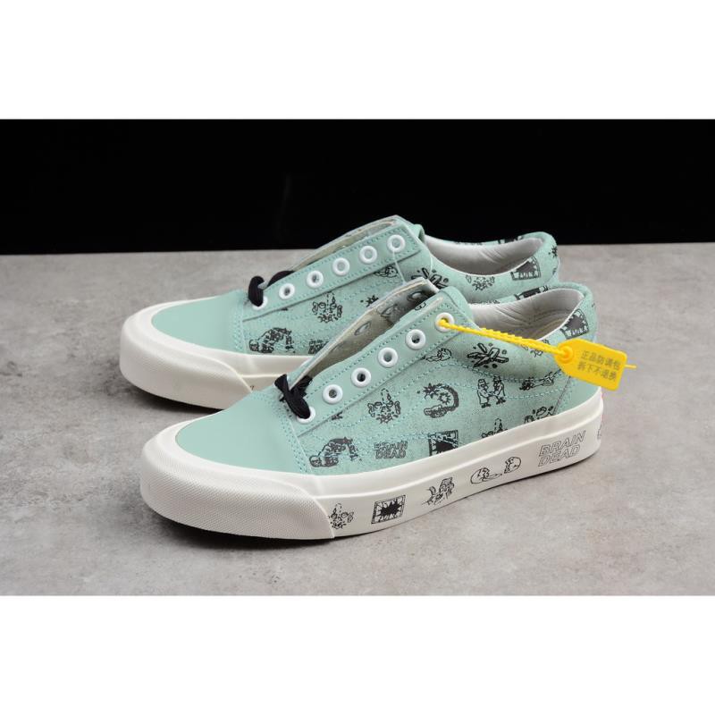 vans old skool light green