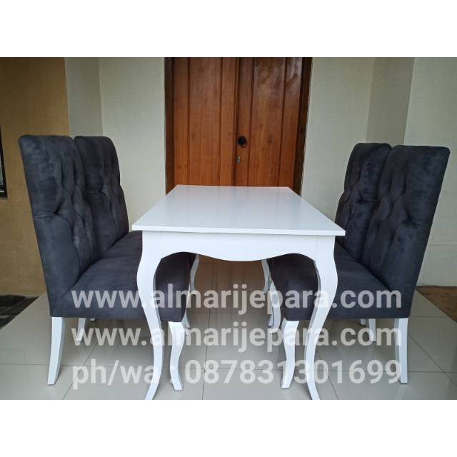 set kursi makan modern