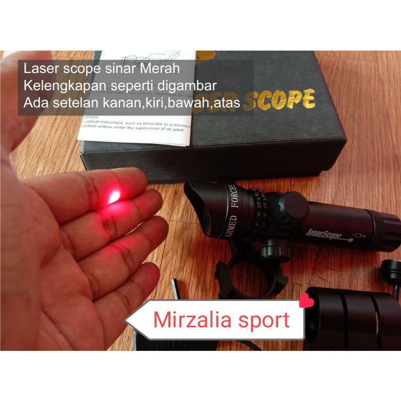 Laser senafan angin - laser Merah - laser sinar merah - red laser LaserScop