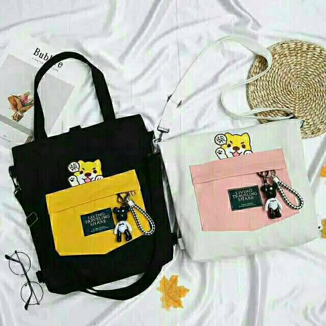 N.E.W PRODUKTas Tote Bag Wanita Cewek Simple Simply Stylish Style SB.