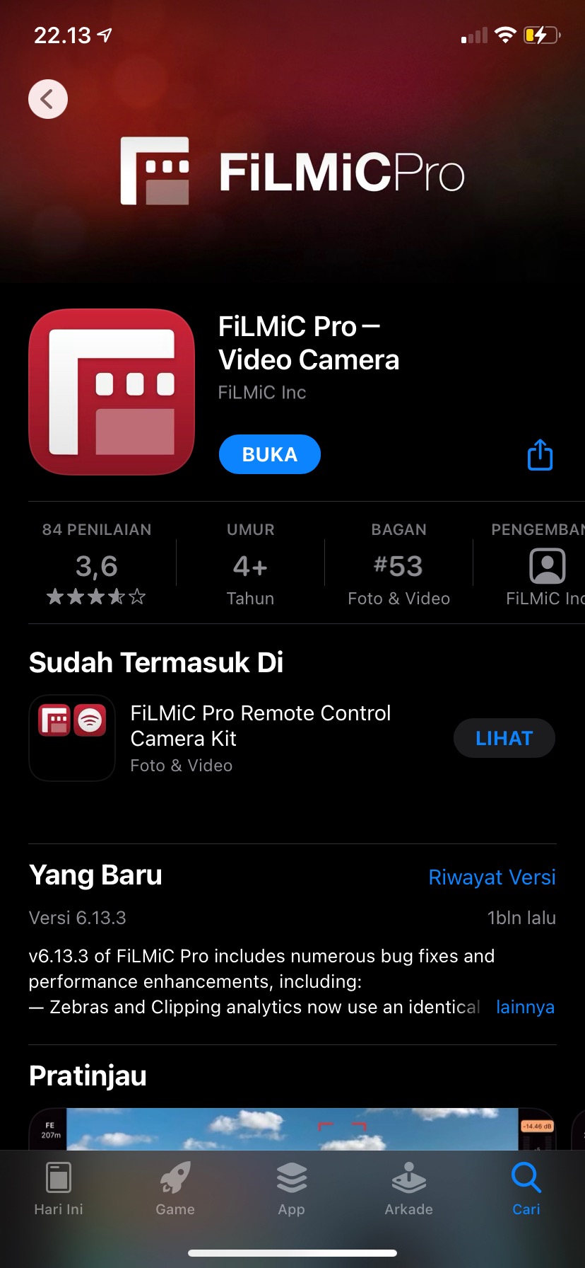 Filmic Pro Ios (termurah)