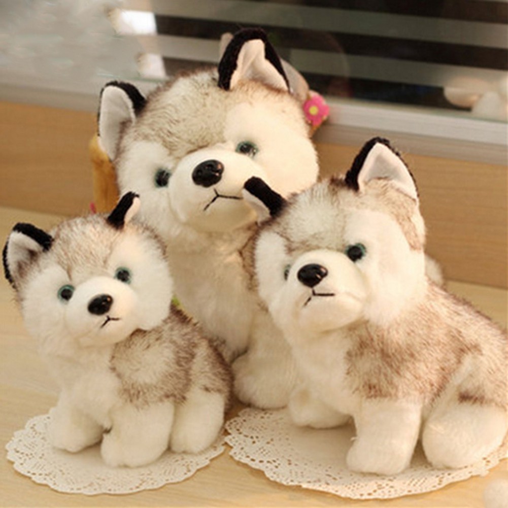 Boneka Anjing Husky Plush Untuk Anak Dekorasi Natal Shopee Indonesia