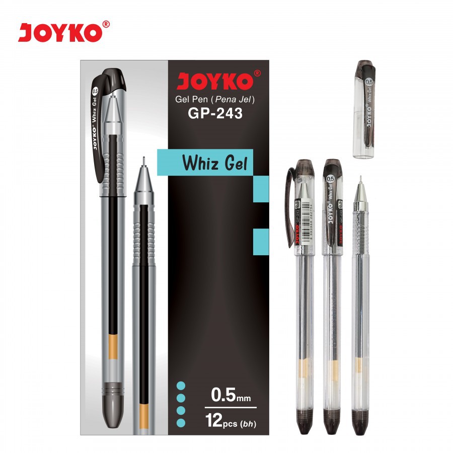 

Pulpen / Pena Joyko GP- 243 Whiz Gell Pen 0,5 mm - Lusinan (12 pcs)