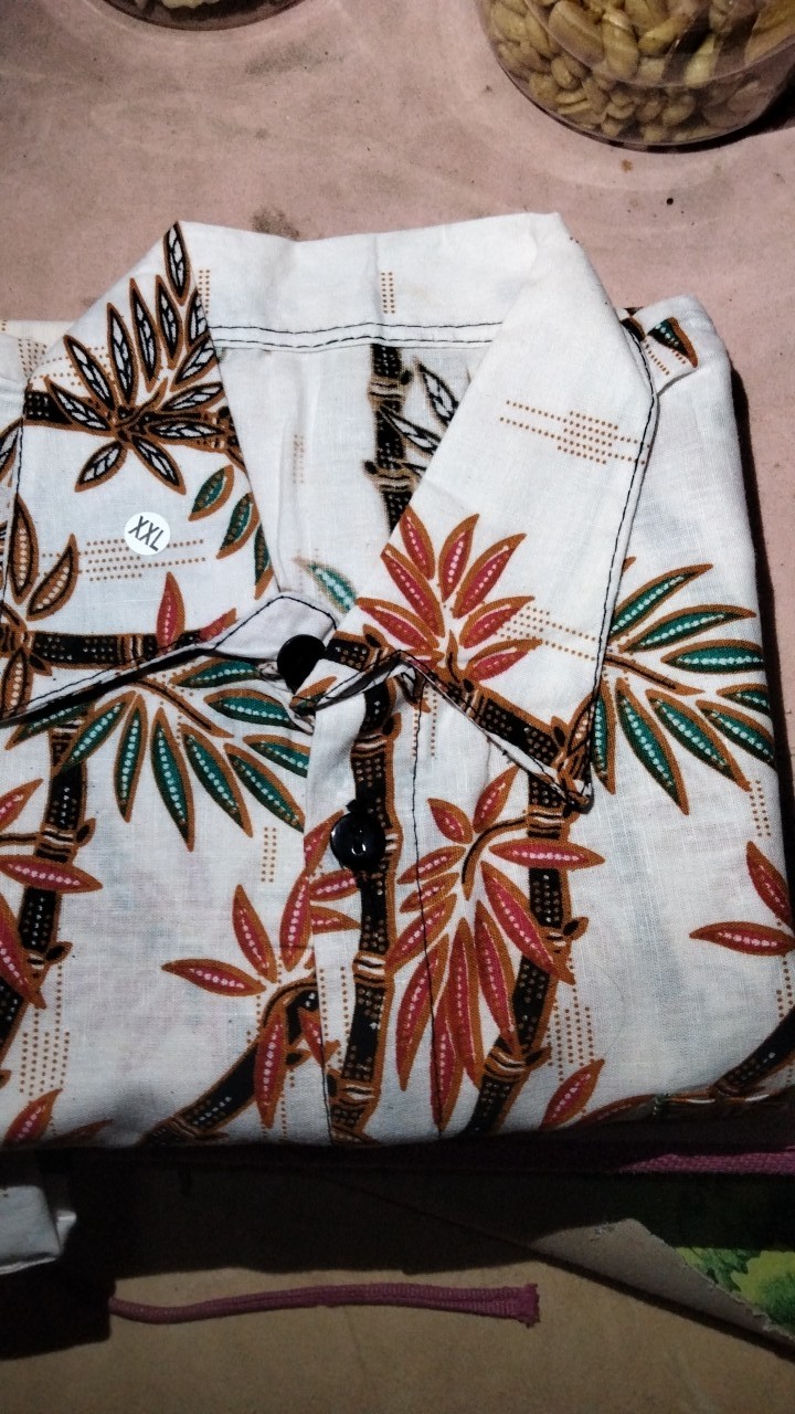 Batik Couple Keluarga Sania Ruffle Ori Ndoro Jowi Dnt Motif Bambu