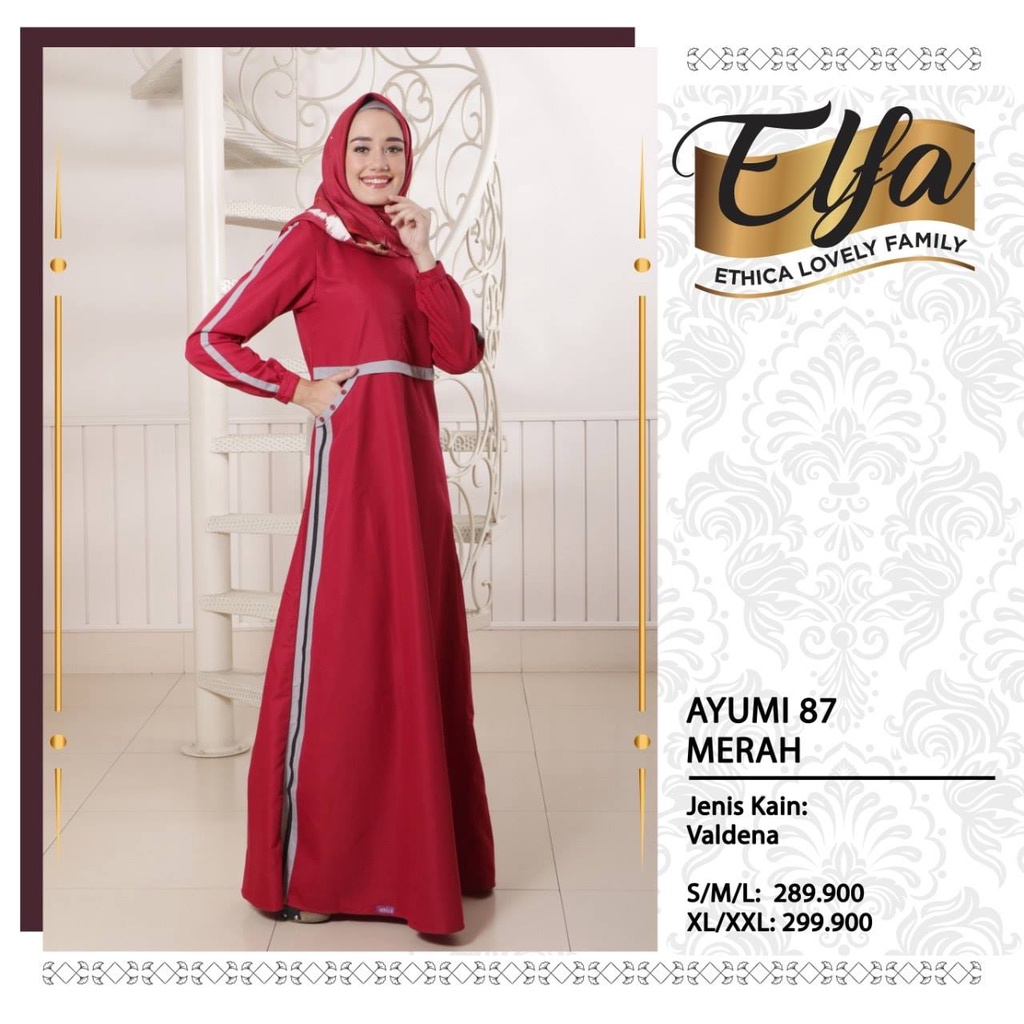 GAMIS TERBARU 2021 ETHICA AYUMI 87 MERAH
