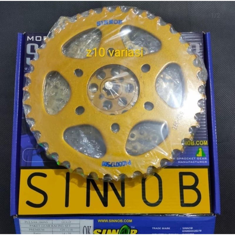 Gear Set Sinnob Premium Racing Pulsar 200ns
