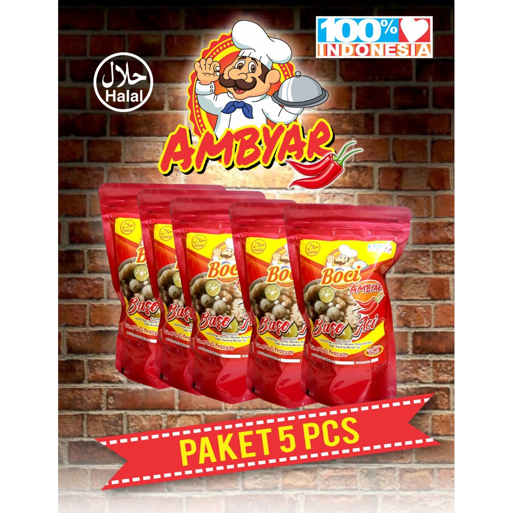 

BOCI AMBYAR JAJANAN KEKINIAN PAKET 5PCS