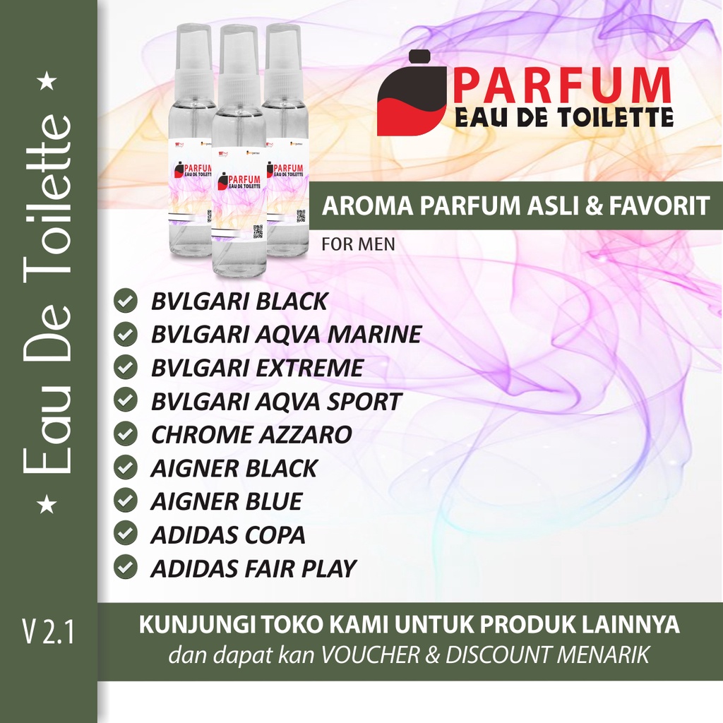 Parfum Eau Dee Toillete Aroma Wangi Segar Kemasan 30 ml Spray