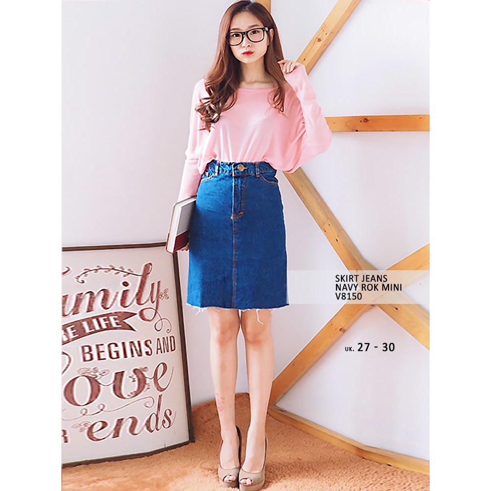 SY 311 Rok Span Panjang Resleting Belah Depan Bahan Scuba All Size