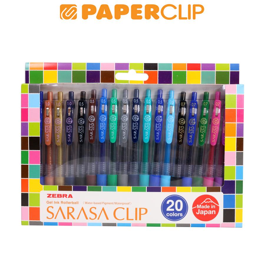 

BALLPOINT ZEBRA SARASA CLIP SET 20C