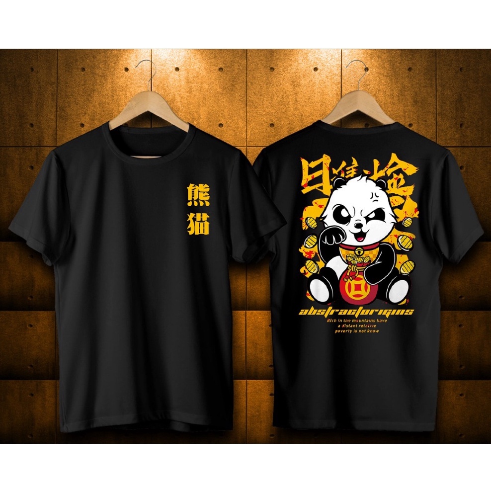 FC - KAOS OVERSIZE PANDA // PANDA //KAOS MOTIF//KAOS KEREN T-  SHIRT