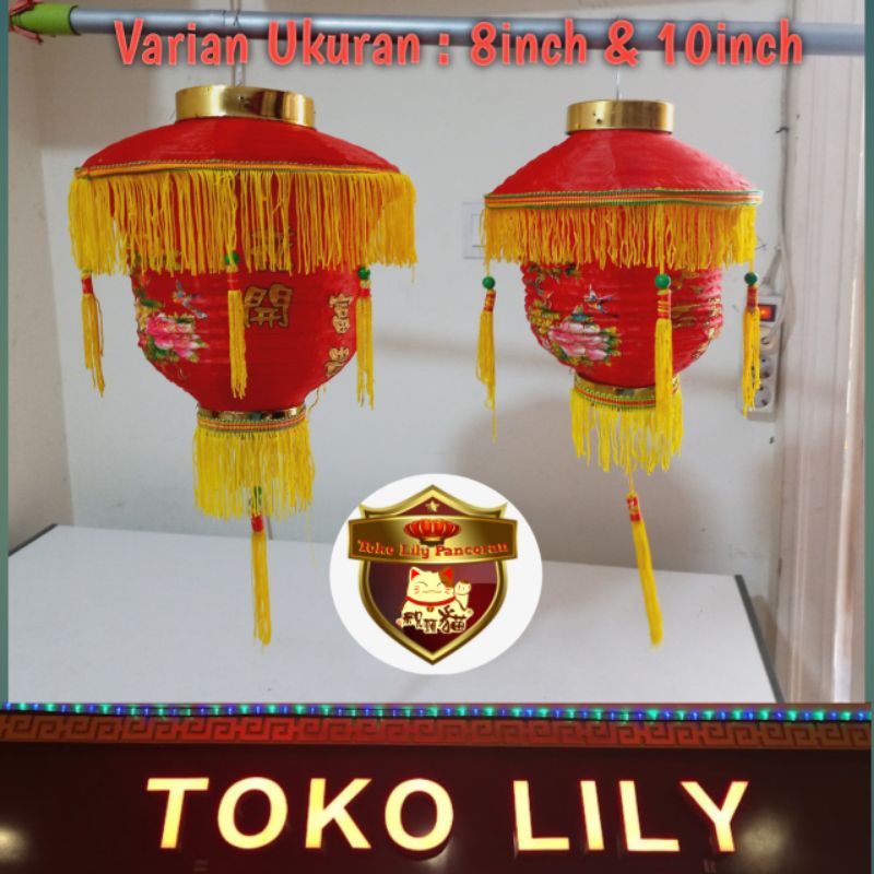 Lampion Rumbai Lonjong / Lampion Tradisional / Lampion Jadul Viral / Lentera Lonjong / Lantern / Lampion