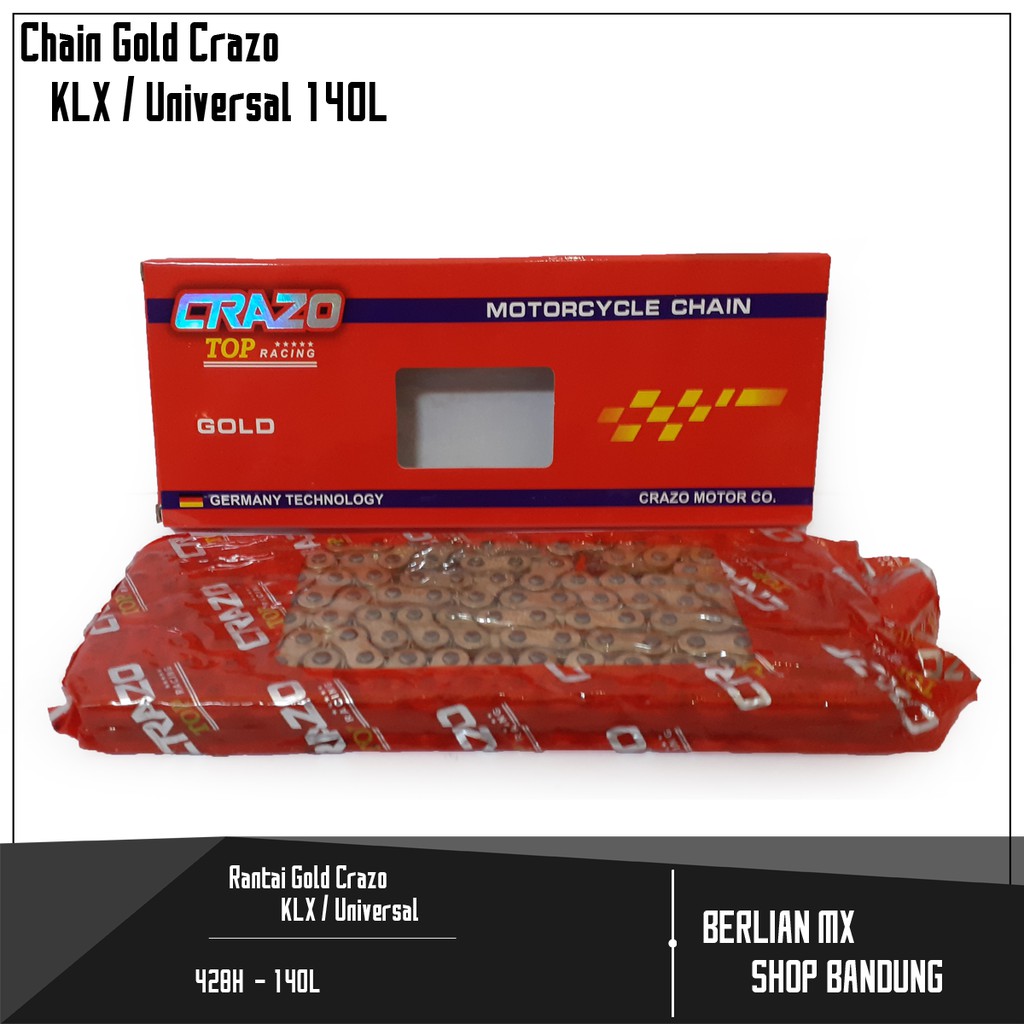 Rantai Gold Crazo Universal 428H - 140L