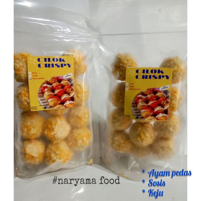 

cilok crispy isi keju, sosis isi 12 pcs