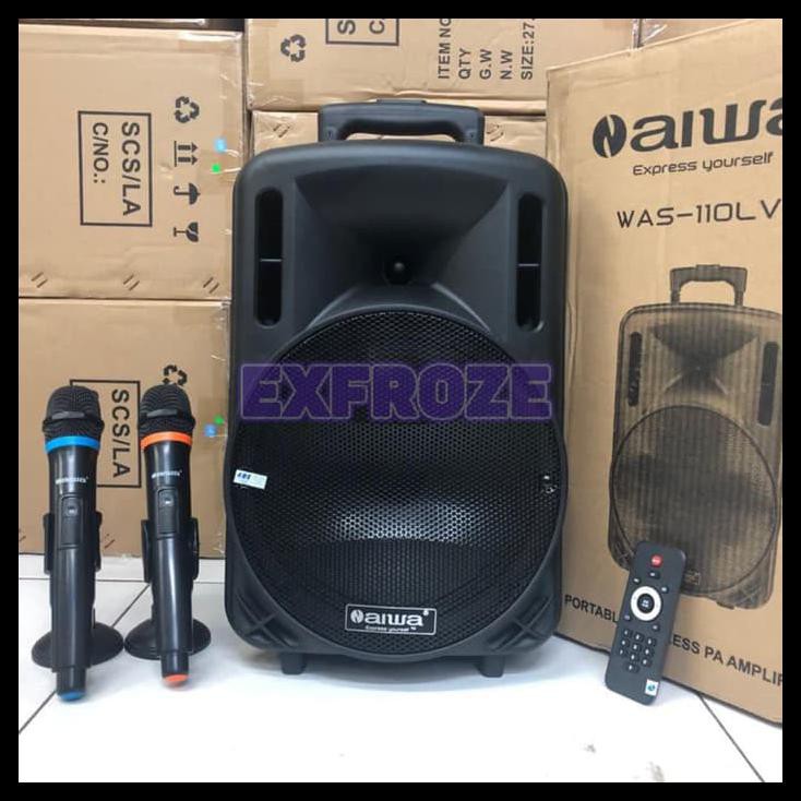 Speaker Portable Amplifier Wireless N-Aiwa WAS 110 LVE 10 In Bluetooth