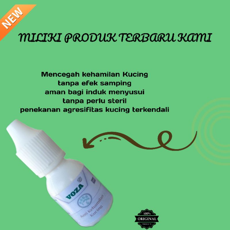 VOZA obat KB kucing,anjing,kelinci anti libido, khusus hewan, mandul, KB hewan, anti birahi