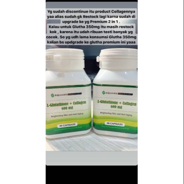 L-Glutathione Premium 600mg kapsul pemutih