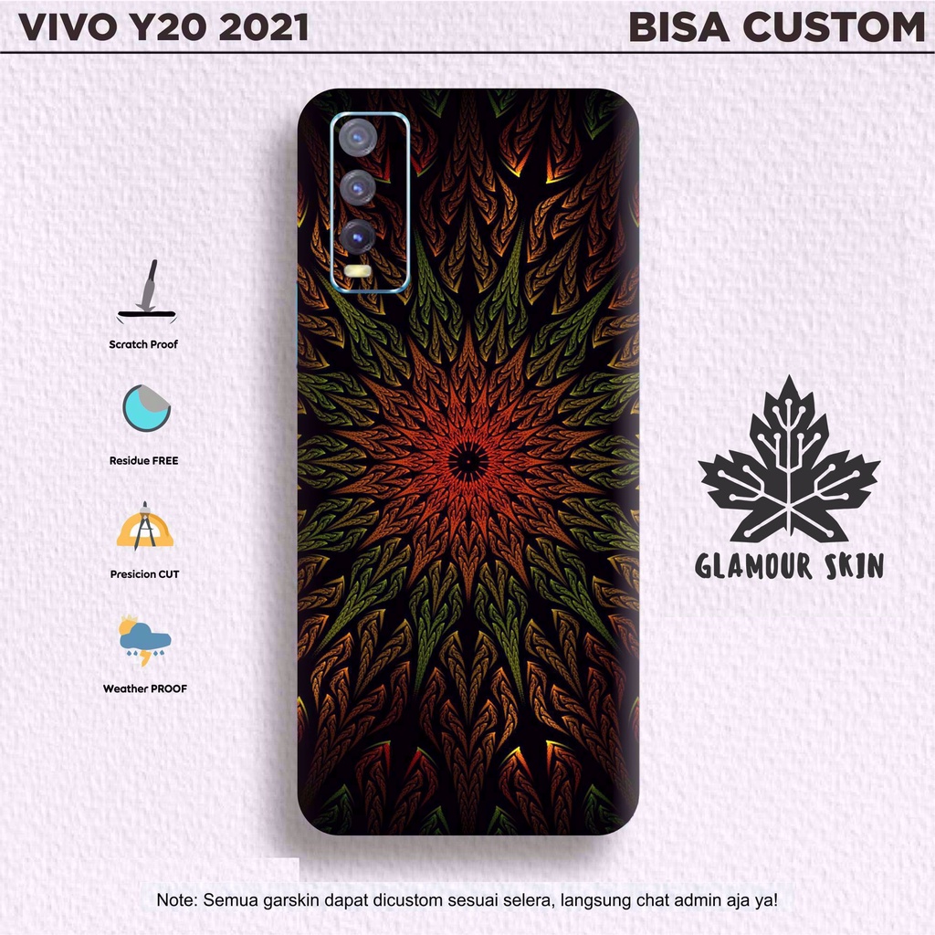 *Dapat2PCS* VIVO Y20 2021 Garskin Case/Stiker Protector Free Customs & COD Variasi