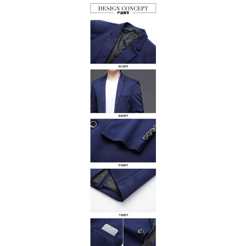 BLAZER PRIA SLIMFIT NAVY SEAN NIKAYU TWIST PREMIUM ORIGINAL (S,M,L,XL) - JAS SEMI FORMAL PRIA WARNA BIRU DONGKER HIGH TWIST PREMIUM ORIGINAL YOURMENS