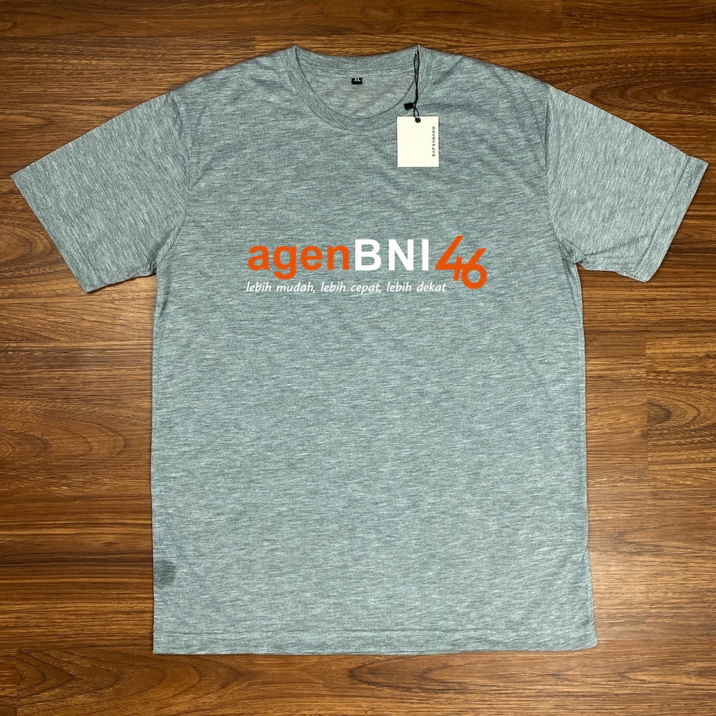 Kaos Baju Agen BNI 46 Tshirt Bahan Katun PE