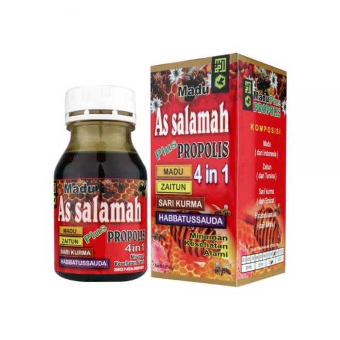 

Madu Assalamah 4 in 1 Madu, Zaitun, Sari Kurma, Habbatussauda termurah (BERKUALITAS)