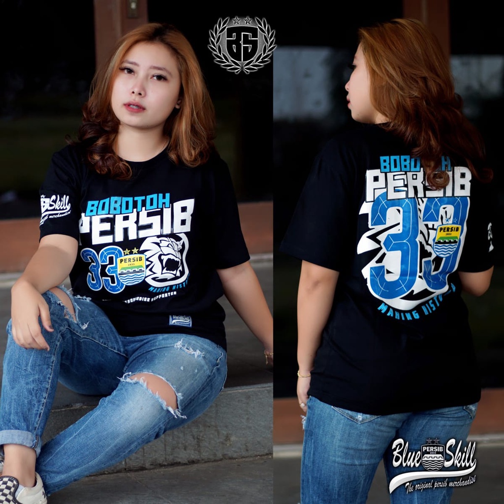Kaos persib / kaos bobotoh persib 33 bandung / kaos persib untuk pria dan wanita / kaos originalblueskill