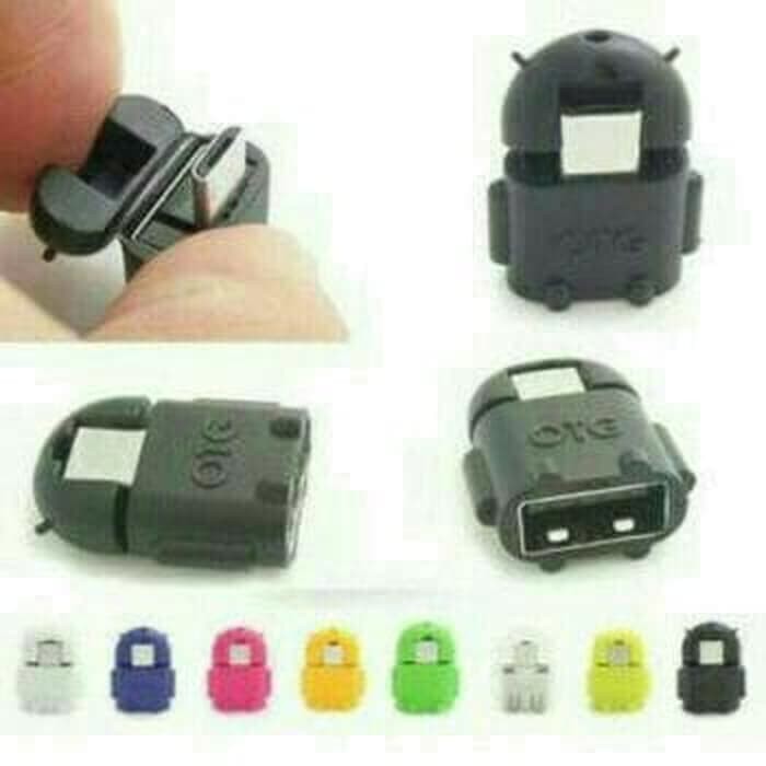 USB OTG Robot Android Converter Adapter Slot Micro To USB