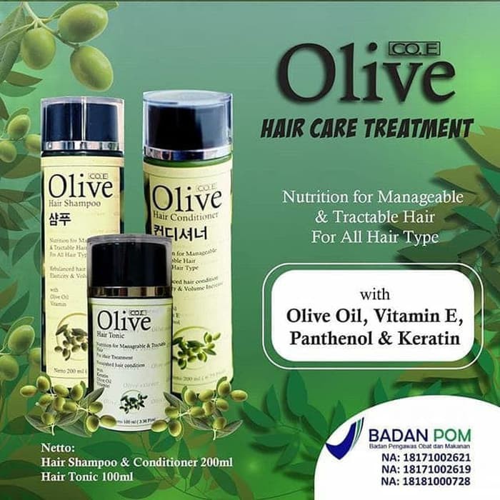 Olive CO.E 3in1 (Shampoo + Conditioner + Hairtonic)