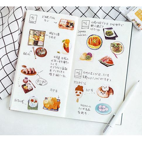 Label Stickers - Three Meals A Day (46pcs)