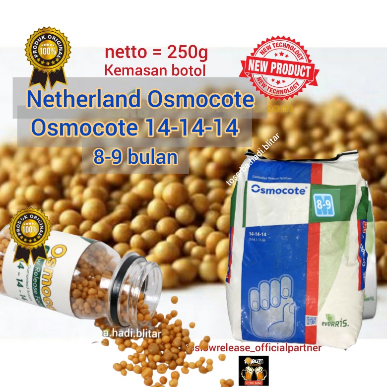 Pupuk osmocote dekastar 14-14-14 250g, pupuk osmocote 14-14-14, pupuk dekastar, osmocote dekastar, p