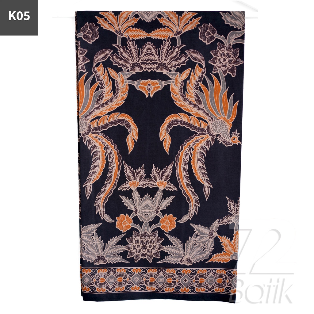 KAIN BATIK PREMIUM Bahan Katun Motif Peksi Asmoro Warna Hitam 722194 Cap 72 Jarik Jarit Samping Kebat Panjang Batik Katun Modern Premium Bahan Seragam Batik Pernikahan Kantor Keluarga Murah Kamen Jadi Batik Bali Lembaran