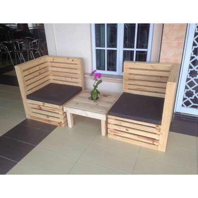 Meja Kayu Pallet Desainrumahid com Meja Kayu Pallet Desainrumahid com