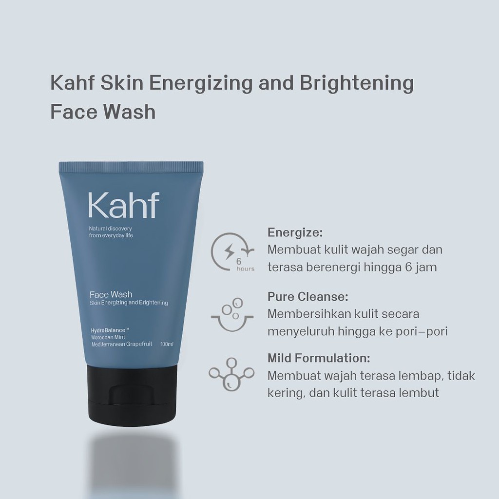 KAHF FACE WASH SKIN ENERGIZING AND BRIGHTENING 100ML