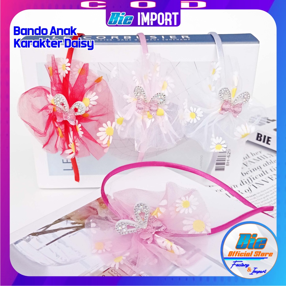 Bando Anak Motif Bunga Daisy Premium Import Best Seller