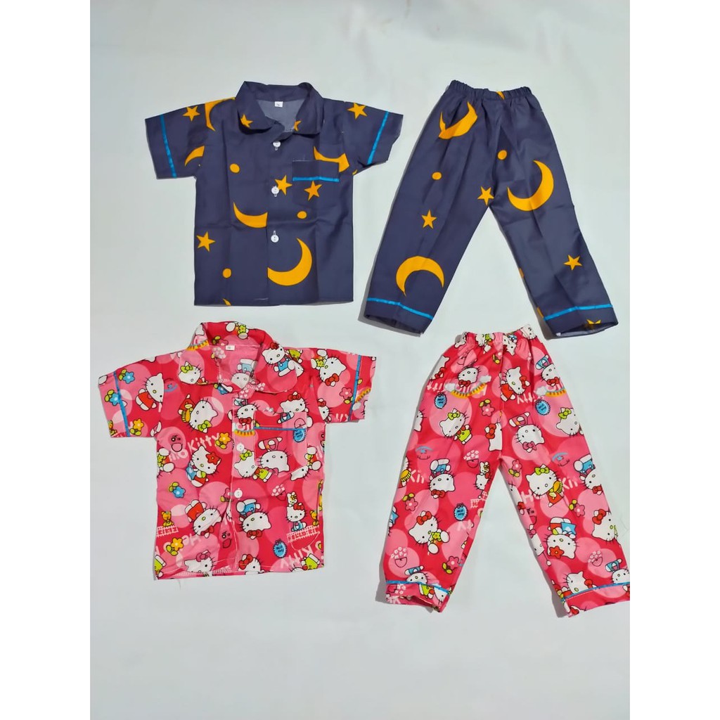 Piyama baby laki laki perempuan baju tidur bayi 6-12 bulan /1tahun