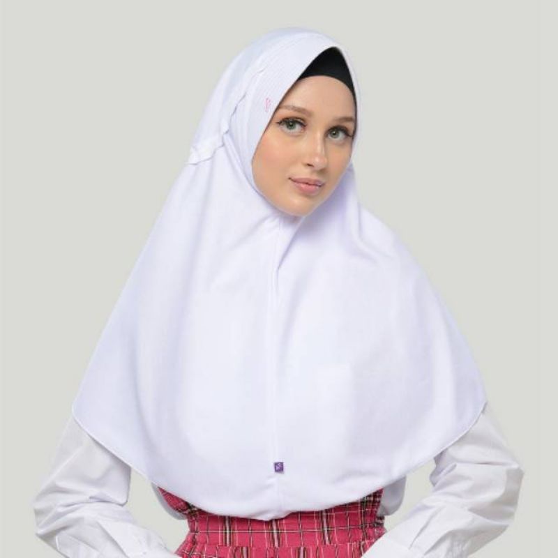 Kerudung Rabbani Hemy Lx ukuran M Coklat pramuka