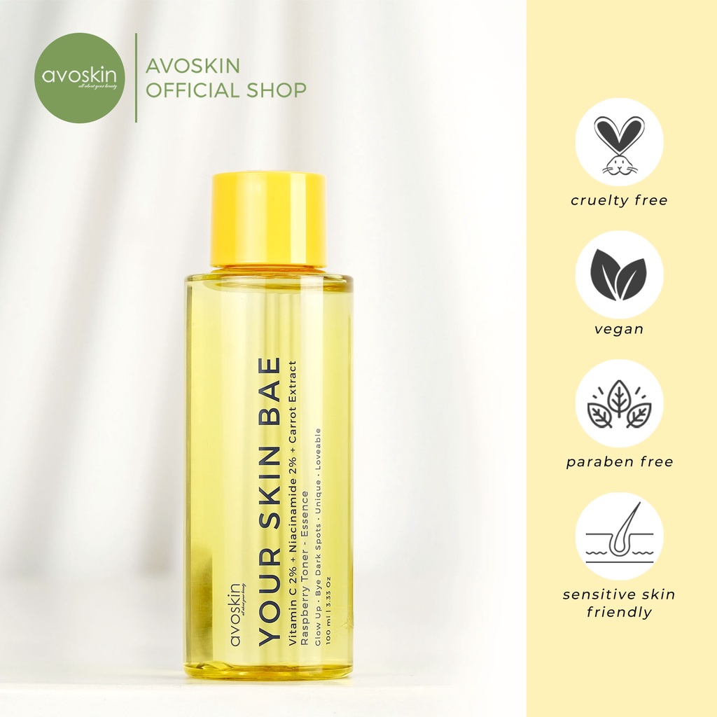 Toner Avoskin Your Skin Bae Vitamin C 100ml-Mencerahkan Kulit Wajah