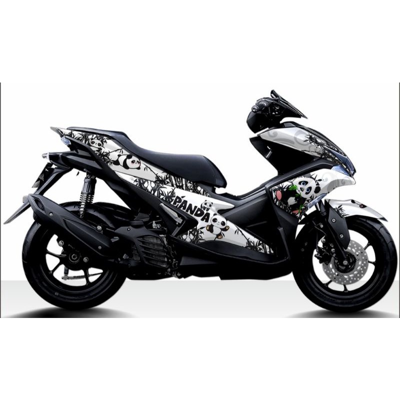 DECAL STICKER AEROX 155 OLD FULL BODY MOTIF PANDA