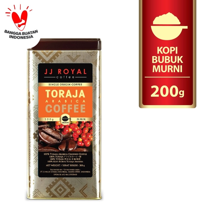 

vf2011vf Coffee/Kopi Jj Royal Toraja Arabica Ground Tin 200G Ds20X11