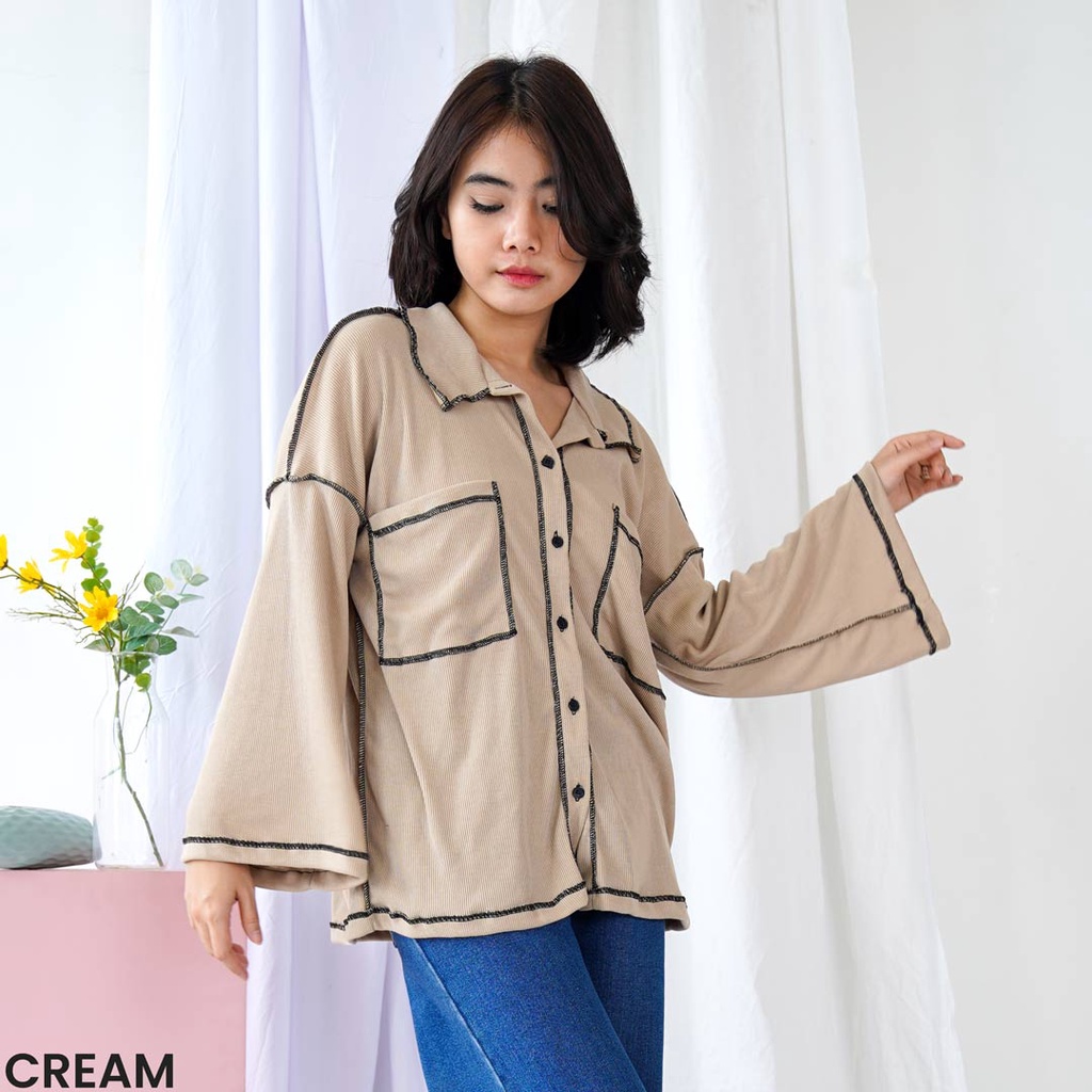 Knit Oversized Velia Atasan Wanita Top