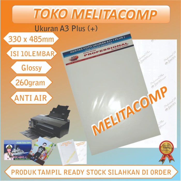 

(DISKON TERMURAH) Kertas foto glossy Ukuran A3+