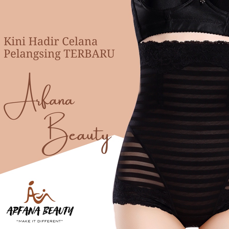 Korset Celana Dalam Underwear Pelangsing Tubuh Perut Buncit Jumbo Wanita Celana Pengecil Perut Highwaist Elastis Body Shaper Korset Pembakar Lemak Keringat Corset Munafie Long Lace Garis Dengan Kawat Original Termurah Bergaransi CHS0132