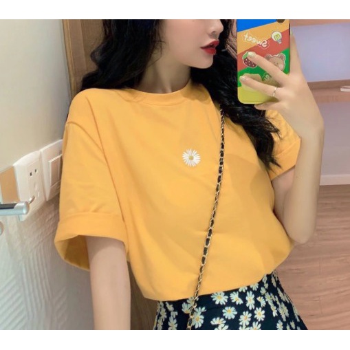 MYSTIQUE.ID-BAJU KAOS DAISY T-SHIRT LUCU DAN AESTHETIC