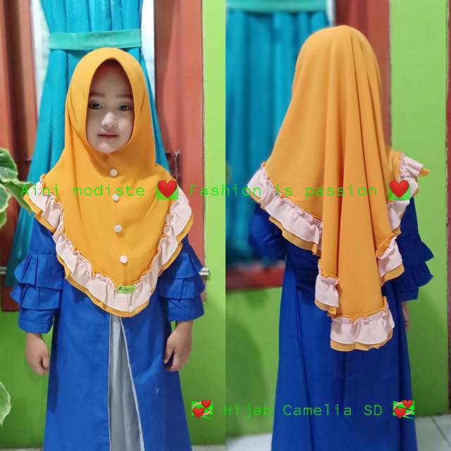 Jilbab/hijab/kerudung anak sd camelia Ori aini modiste