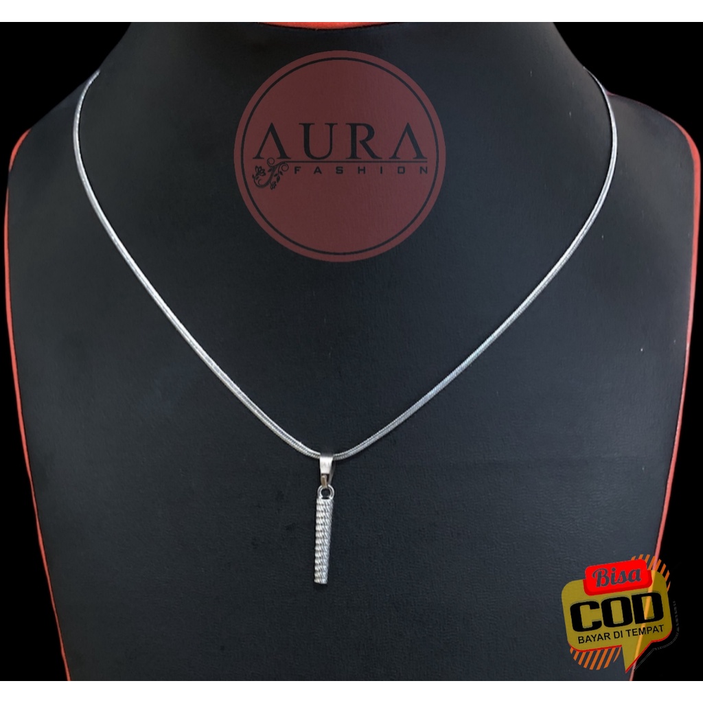 COD Kalung Titanium Kalung Wanita Kalung Aksesoris Wanita Pria Terlaris Kalung Liontin Anti Karat Te