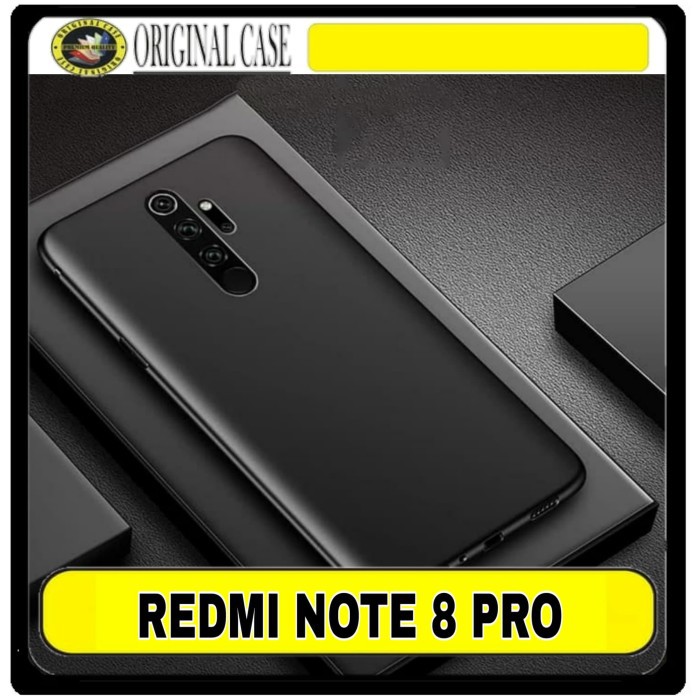 Casing Case Xiaomi Redmi Note 8 Pro SoftCase Black Matte Premium